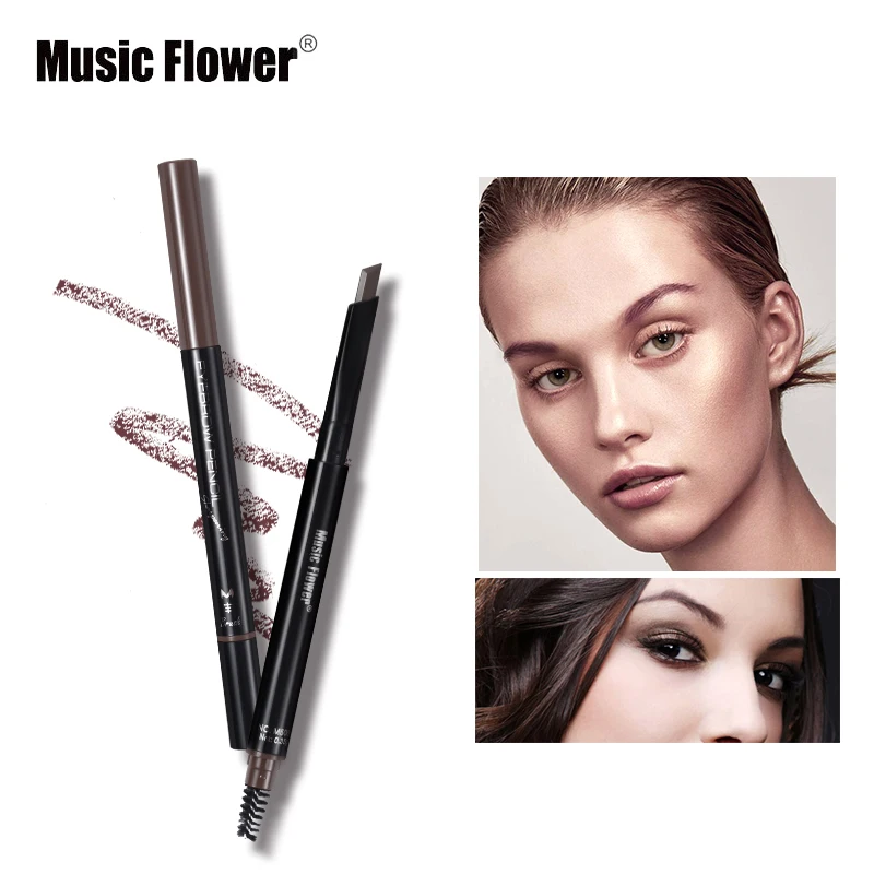 Брендовый карандаш для бровей с музыкой и цветами макияжа глаз матовый нюдовый 3