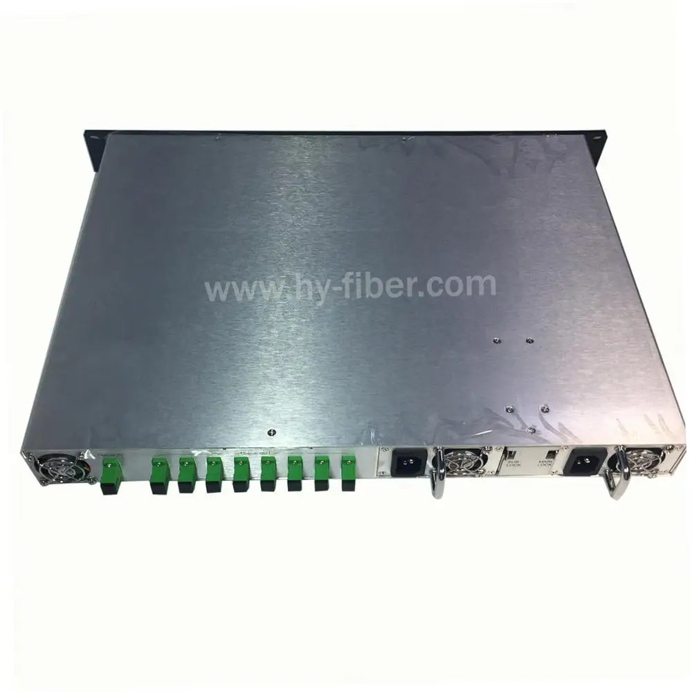4 способа CATV 1550nm оптический усилитель EDFA 16dBm с WDM SC/APC волокна Порты и разъёмы двойной Питание 220V или 48V