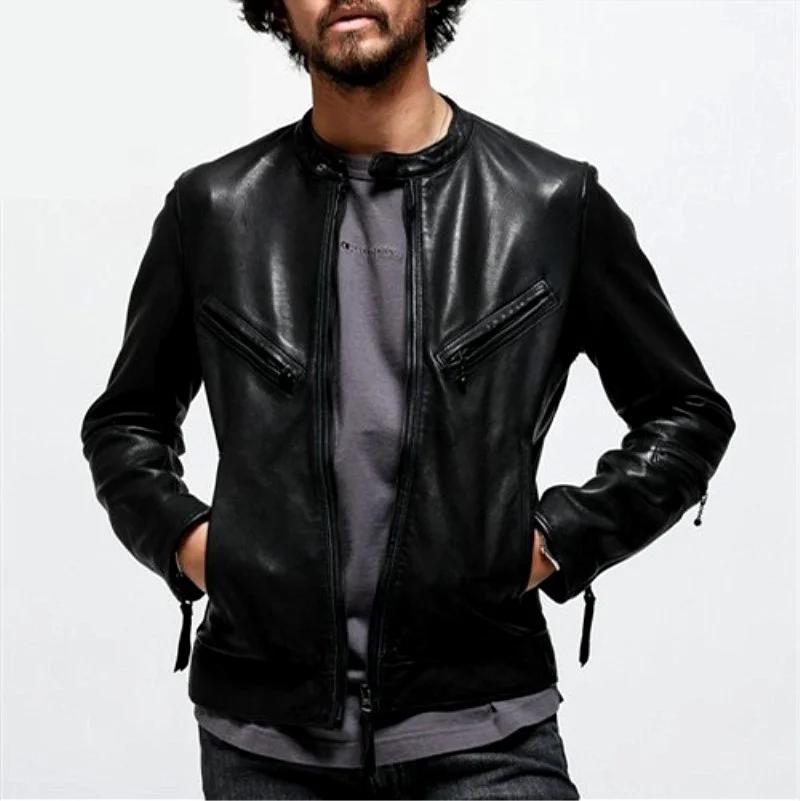 

Пакистанская простая масляная воск овчина антикварная отделка через ополаскивание плиссированная кожа для мужчин