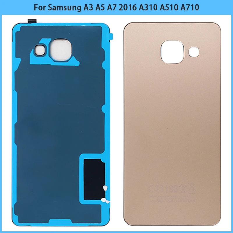 Задняя крышка для Samsung Galaxy A3 A5 A7 2016 стеклянная корпуса сменный Новый A310 A510 A710