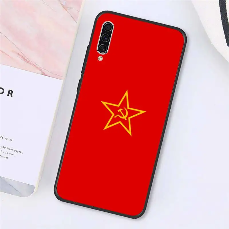 

Soviet Union USSR Flag Phone Case For Samsung galaxy A S note 10 7 8 9 20 30 31 40 50 51 70 71 21 s ultra plus
