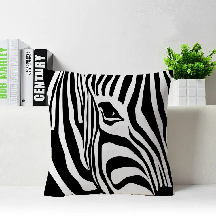 

Бесплатная доставка, персонализированный декоративный чехол с рисунком Аниме Черная Зебра на молнии, квадратная подушка, прочный Чехол для...