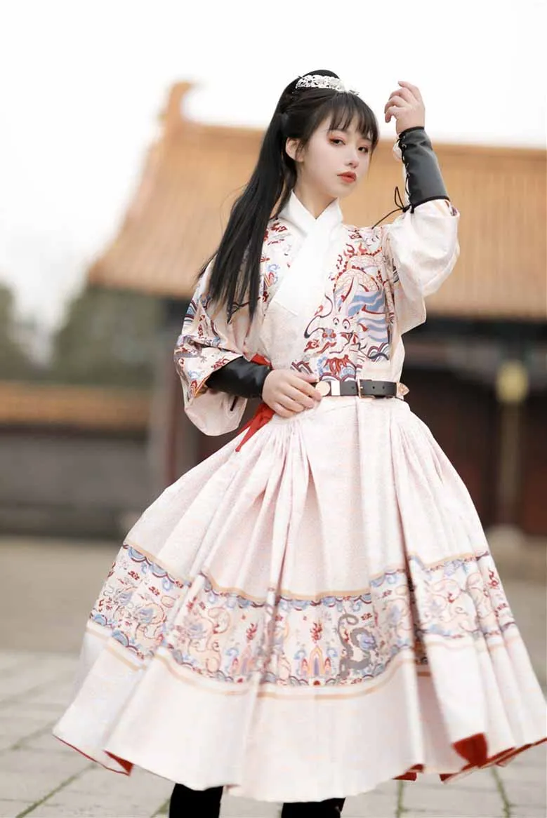 Женский и мужской костюм Hanfu для Хэллоуина карнавала набор белого черного цвета