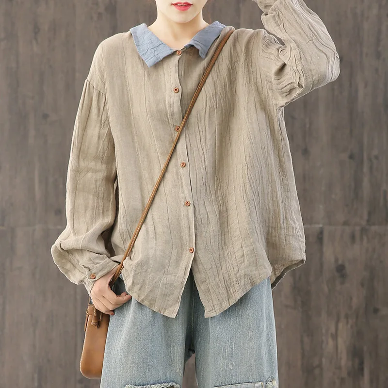 Max LuLu 2020 новые весенние корейские модные женские свободные топы льняные