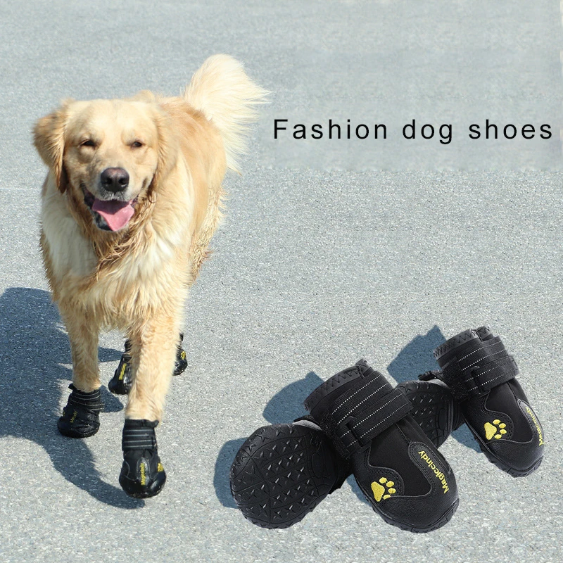 Водонепроницаемая Обувь для собак больших уличные непромокаемые сапоги