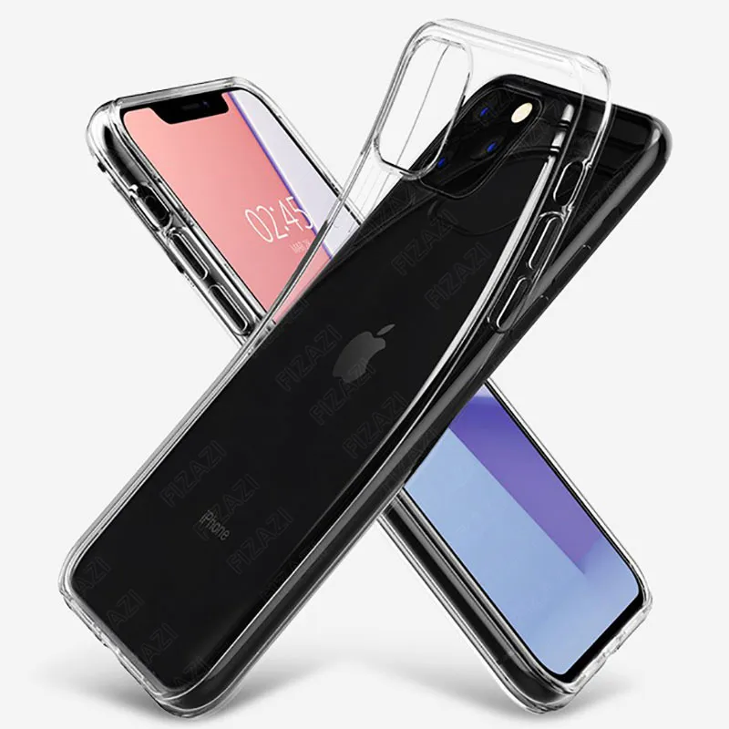 Прозрачный чехол для iphone 11, противоударный силиконовый чехол для iphone 11 Pro Max, мягкий чехол из ТПУ для iphone X, XR, XS, прозрачный чехол