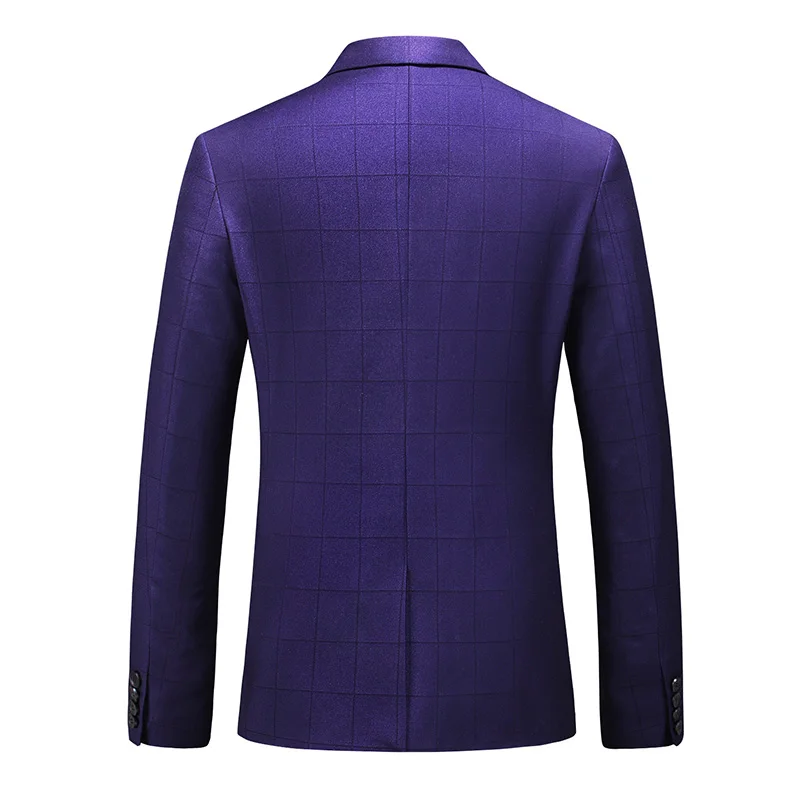 MOGU новый модный мужской блейзер из двух частей на одной пуговице приталенный