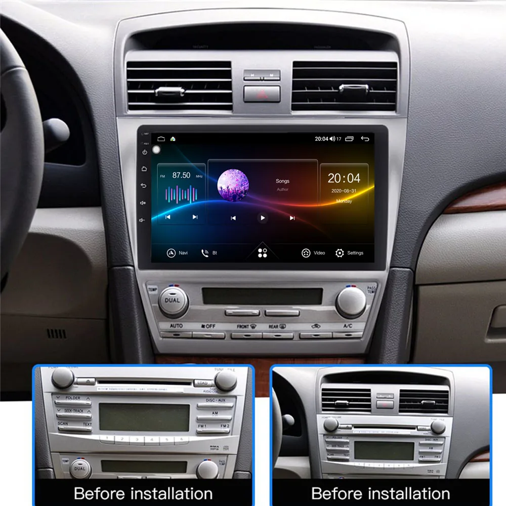 4G LTE Android 10.1/9/8.1 Fit TOYOTA CAMRY 2009 2010 2011 Multimedia Stereo Car DVD Player Navigation GPS Radio | Автомобили и