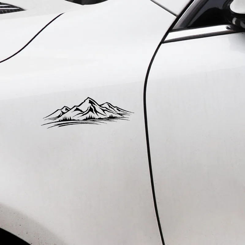 

Car Sticker on The Mountain Full of Bumps and Hollow Weed PVC Car Sticker Creative Cover Scratch Black/white, 20cm*6cm