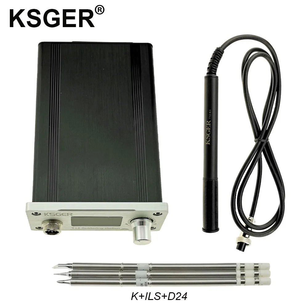 Sets 3 KSGER DIY T12 OLED паяльная станция STM32 V2.1S авто-сон T12 железные наконечники комплекты для сварки ABS держатель ручки Стенд CNC Передняя панель - Цвет: Sets 3