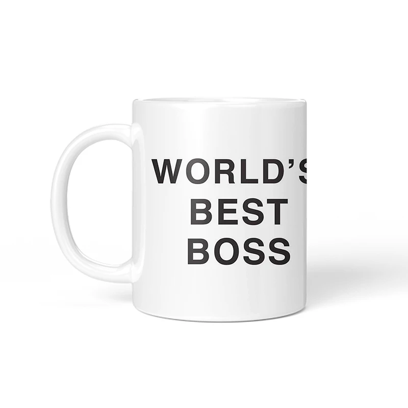 1Pcs 350ml Dunder Mifflin The Office-World’s Best Boss Coffe Cups 11 OZ Funny Ceramic Tea Milk Cocoa Mug Unique Birthday Gifts