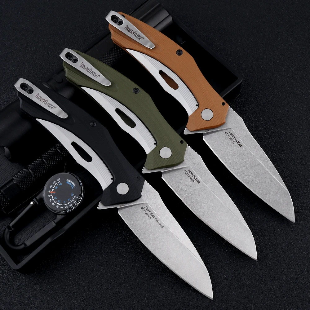 Новинка карманный складной нож kerшоу 7007 с шариковым подшипником лезвие 8Cr13 G10