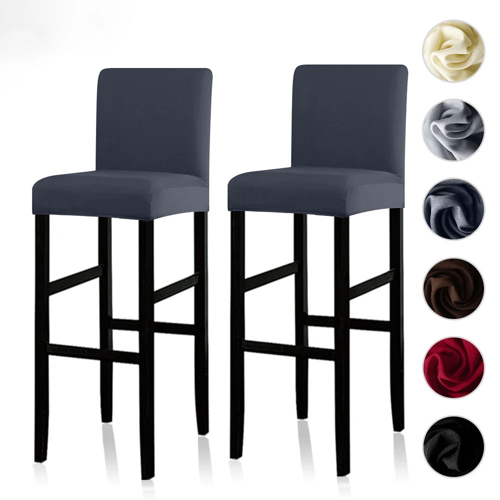 1/2/4/6 эластичные короткие задние чехлы из спандекса для стульев недорогие