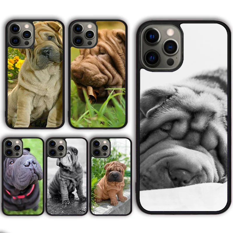 Фото Чехол shar pei Mum Dog Для iPhone 13 14 11 12 Mini Pro Max X XR XS Max 6 7 8 Plus SE2020 Samsung Galaxy S21 S22 Ultra №1