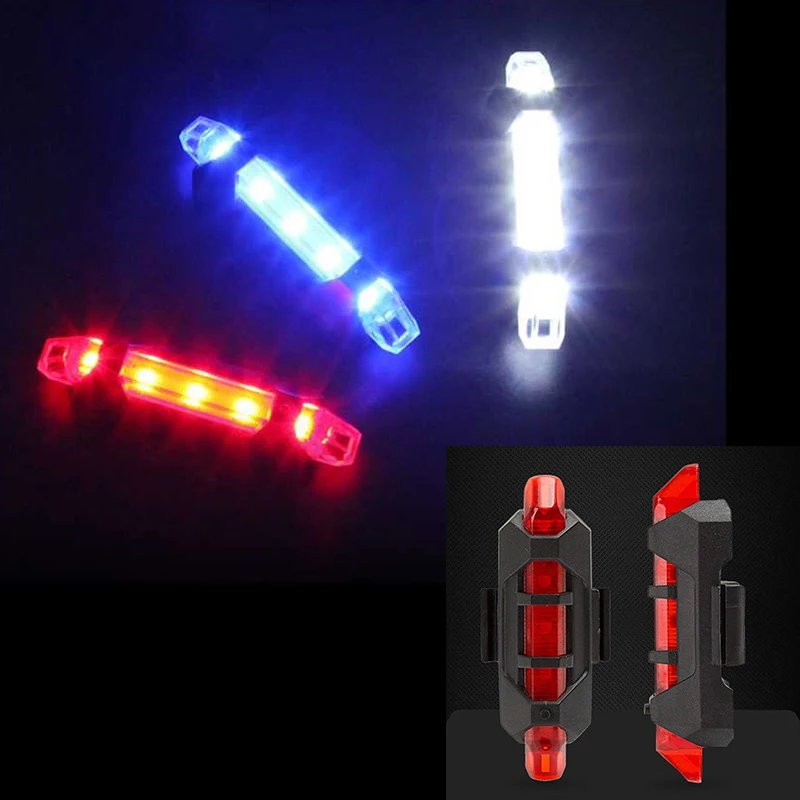 Портативный велосипедный передний фонарь с зарядкой через USB 4 режима 5