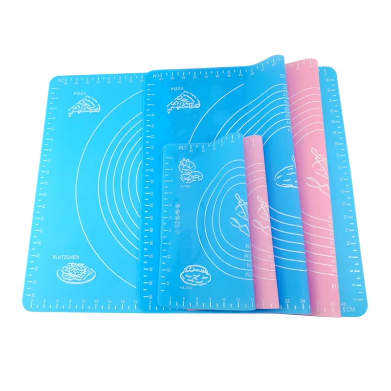 

Silicone Non-stick Kneading Mat Pastry Anti-slip Mat Pastry Cake Baking Mat Kitchen Tool 70X50cm Extra Large