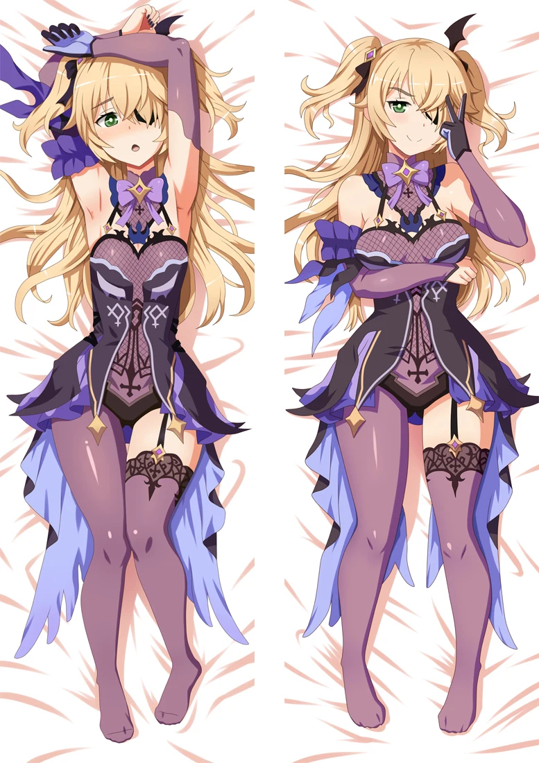 

Genshin Impact Fischl Cosplay Dakimakura Pillow Case Hugging Body Prop