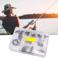 45pcsset fishing guide ring multiple specifications high carbon steel spinning cast construction repair eyeliner tools for rods