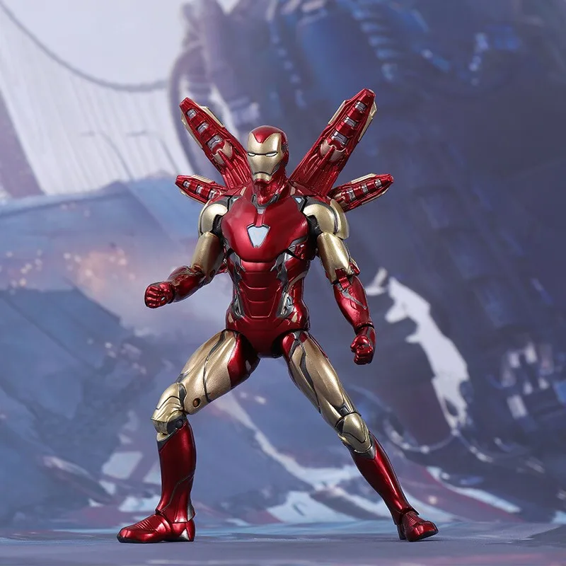 

Marvel Iron Man MK85 7" Action Figure Ironman Mark 85 Weapons with stand Legends Toys Avengers Endgame Doll Model