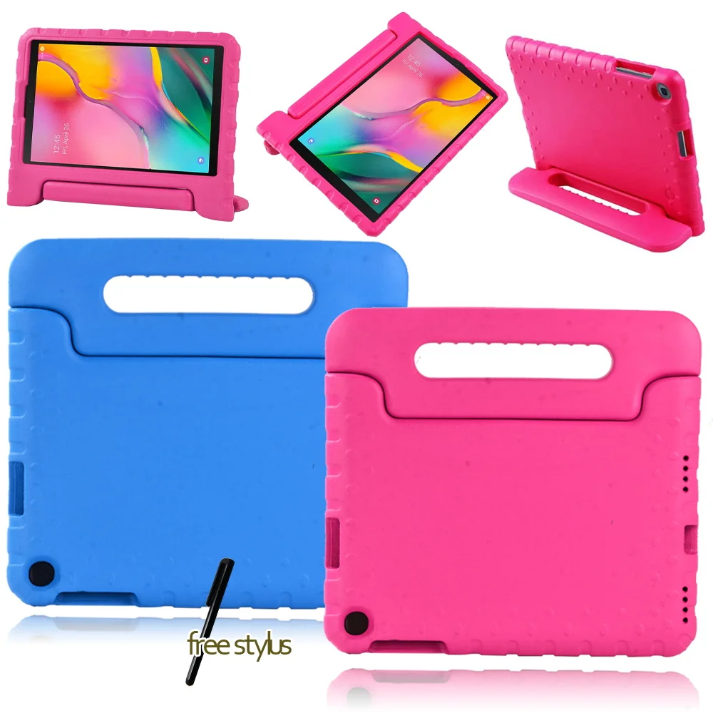 

Case for Samsung Galaxy Tab A 10.1 2019 T510 T515 Non-toxic EVA Drop Resistance Children Handle Stand Tablet Cover+Free Stylus