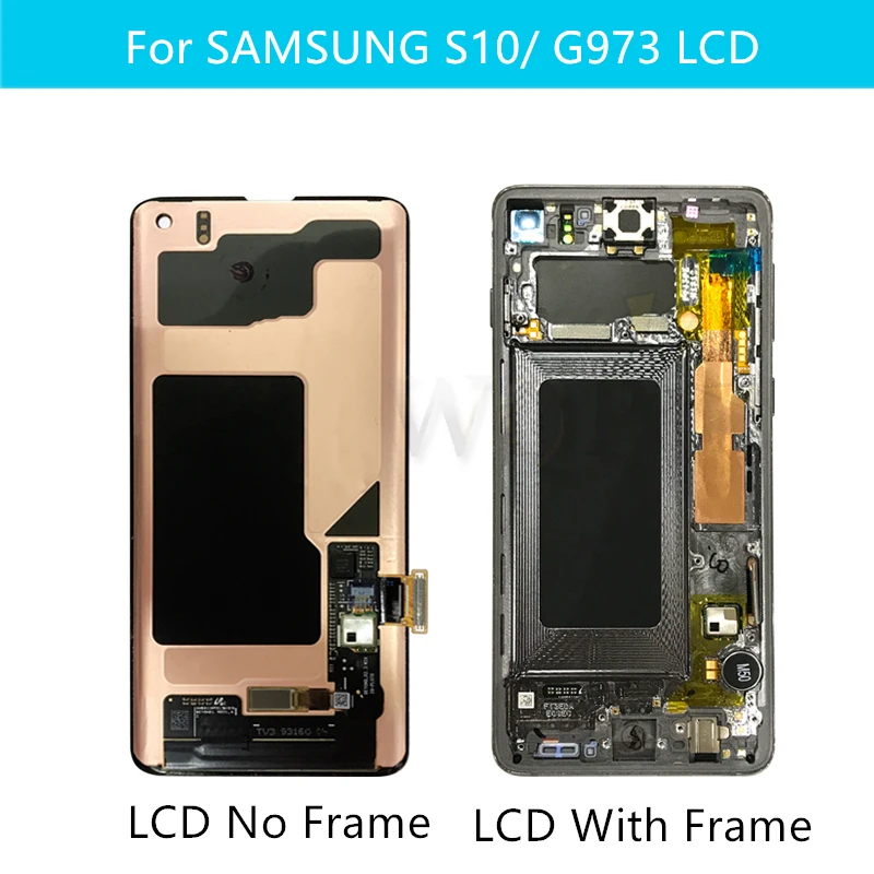 Для Samsung Galaxy S10 lcd G9730 2019 + G975 ЖК дисплей с сенсорным экраном дигитайзер в сборе для