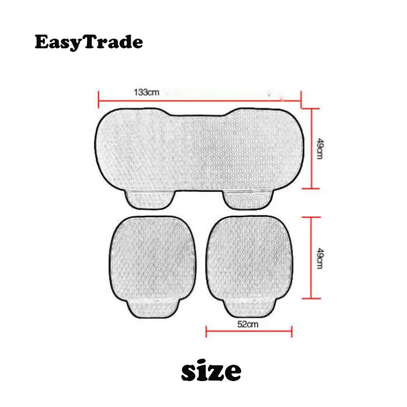 

3Pcs Universal Winter Seat Cover Cushion Front Back Seat Protector Cushion Mats For Volkswagen VW POLO 2003-2011 Accessories