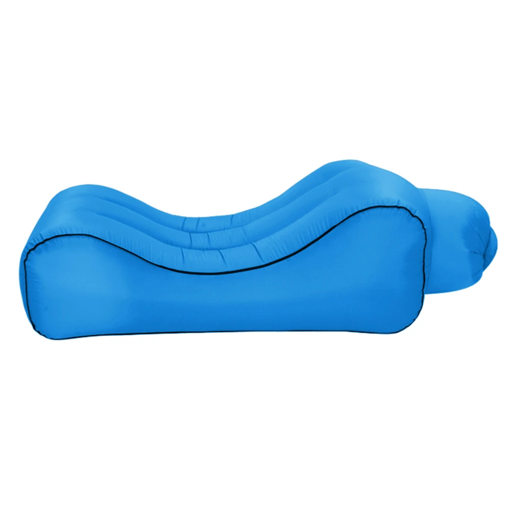 

Concave Shape Inflatable Air Sofa Camping Bed Outdoor Folding Windproof Nylon Air Beach Tear-Proof for Travel Picnic