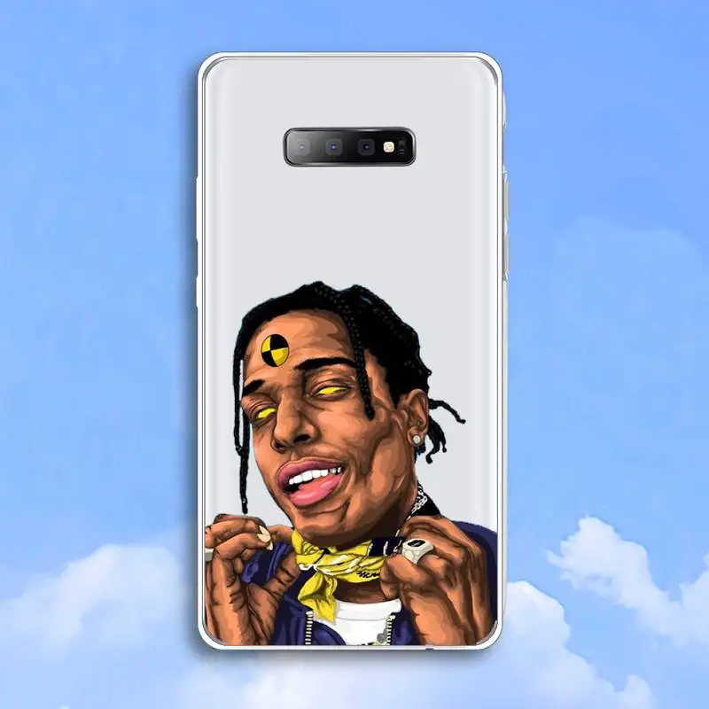 

Asap Rocky American rapper Phone Case Transparent For Samsung Galaxy A 71 21s S note 8 9 10 plus 20 ultra