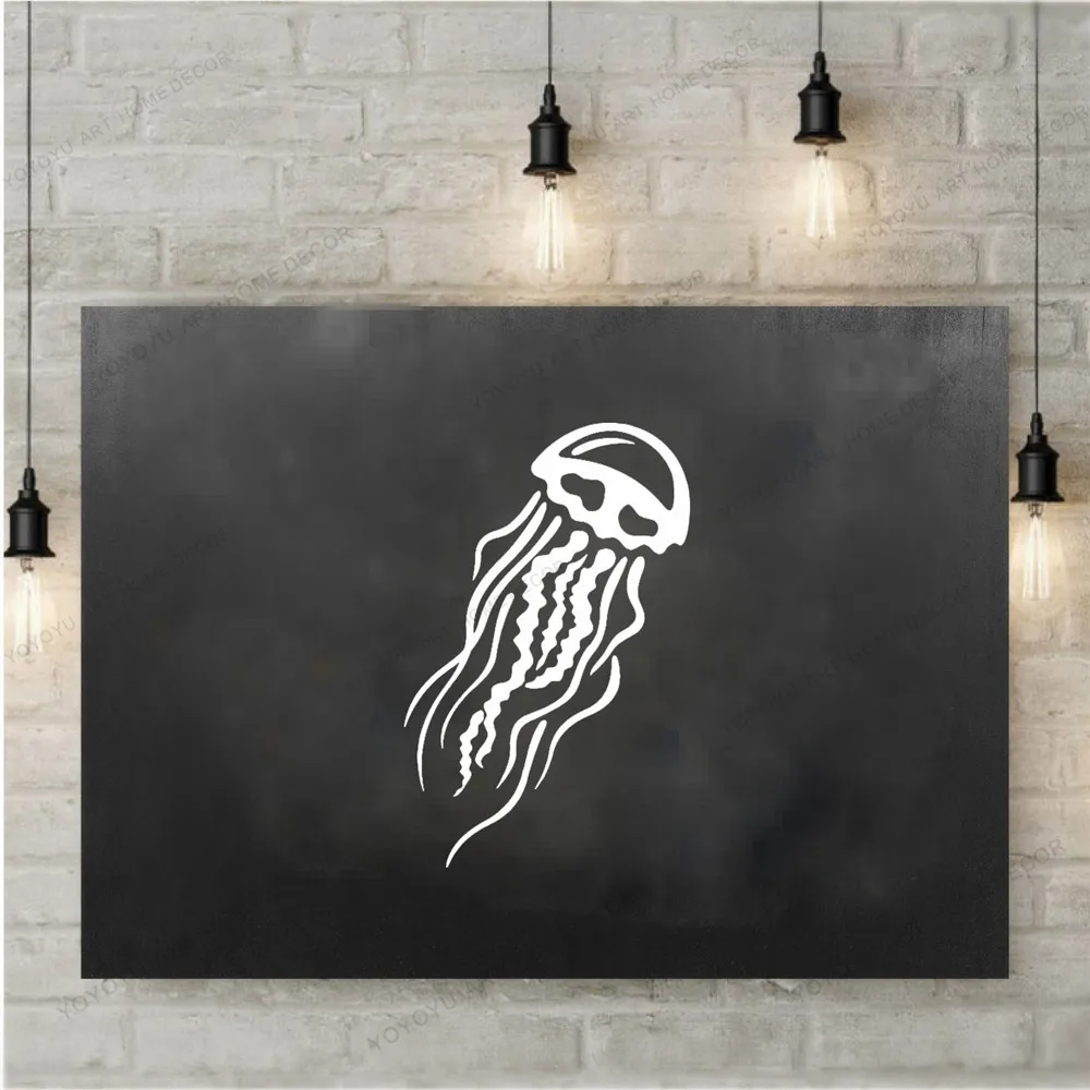 

Sea Ocean Animal Jellyfish Bathroom Wall Window Decals Mural Kids Playroom Wall Stickers Waterproof Decal CX489