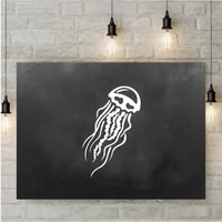 sea ocean animal jellyfish bathroom wall window decals mural kids playroom wall stickers waterproof decal cx489