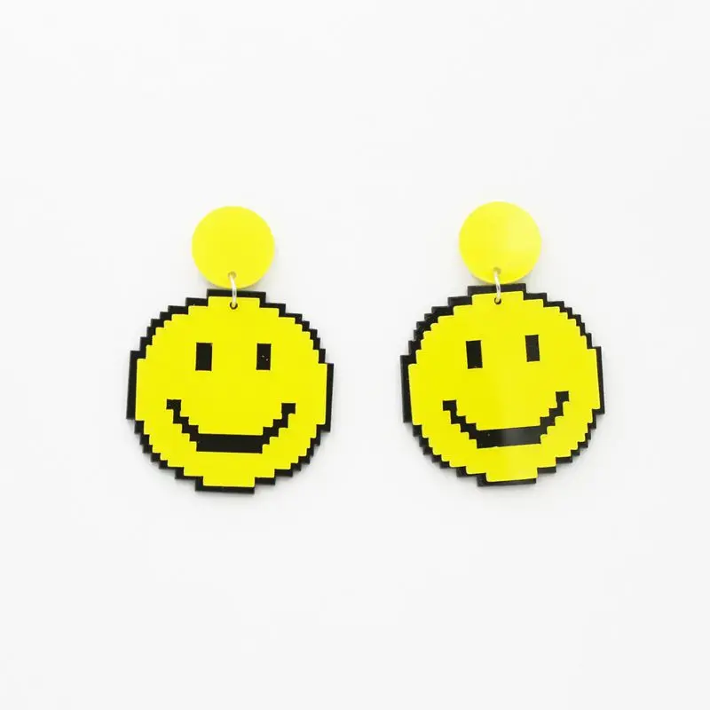 Модные женские ювелирные изделия желтые геометрические серьги гвоздики с