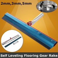 56x12cm stainless steel notched squeegee epoxy cement painting coating self leveling flooring gear rake construction tools part