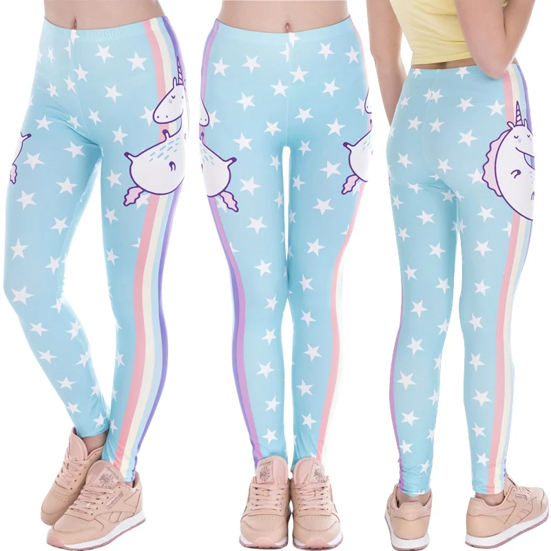 

Fancy Unicorn Pants Girls Clothes Cute Animal Pattern Leggings for Girls Flower Printing Cotton Trousers Children Clothing