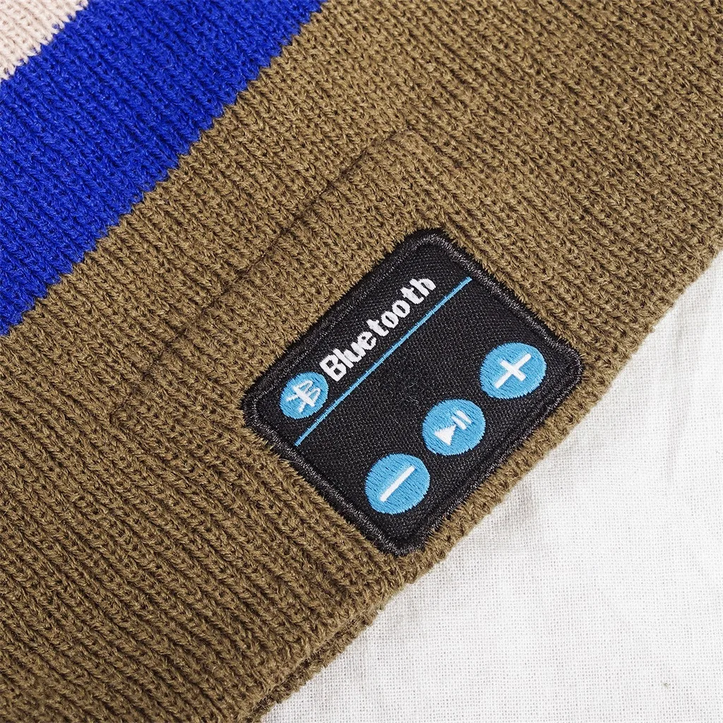 Mosunx, портативные беспроводные Bluetooth наушники, Bluetooth, музыкальная шапка со стереонаушниками, динамик, беспроводная, теплая, с микрофоном