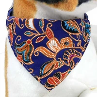 traditional pet dog bandana small large dog bibs towel scarf christmas dogs bandana colorful puppy collar pet cat accessories