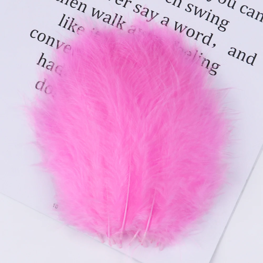 

Colorful Marabou Feathers DIY Jewelry Making 4-6 Inch Fluffy Turkey Feather for Crafts Dream Catcher Plumas Wedding Dress Decor