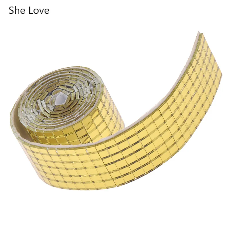 Самоклеящаяся квадратная мозаичная плитка из настоящего стекла зеркальный