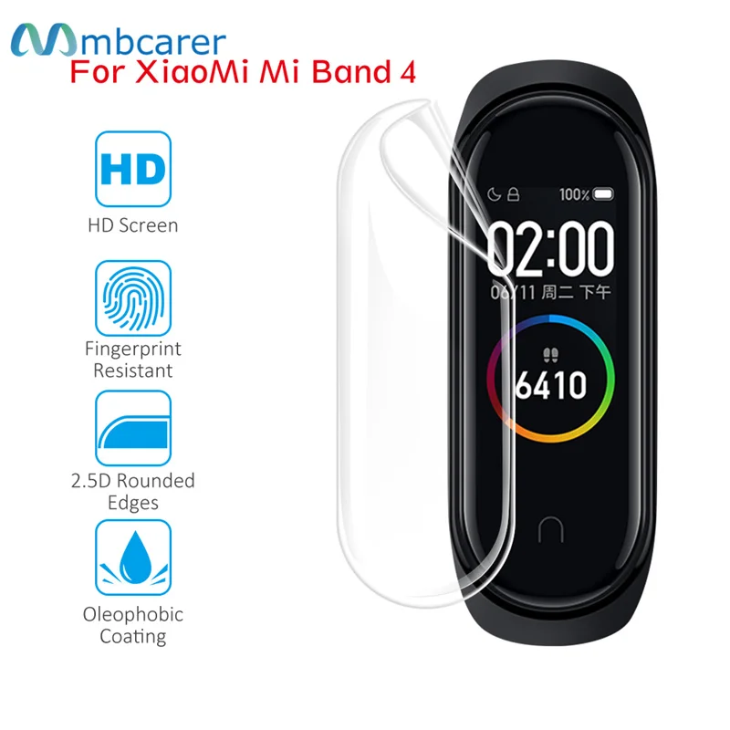 

Anti-fingerprint for Xiaomi Mi Band 5/4/3 Screen Protector HD Ultra Thin Protective Anti-scratch Films M3/4/5 Full Screen cover