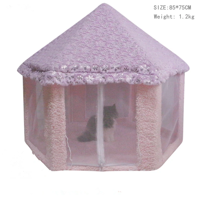 Домик домик принцесса для кошек удобная уличная палатка собак портативная