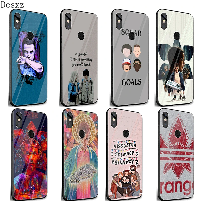 Mobile Phone Case Glass TPU for Xiaomi mi Note7 5 6 Pro Poco F1 A1 A2 4X 5X 6X 9 Cover Strange things hot TV strangers stuff sea | Мобильные