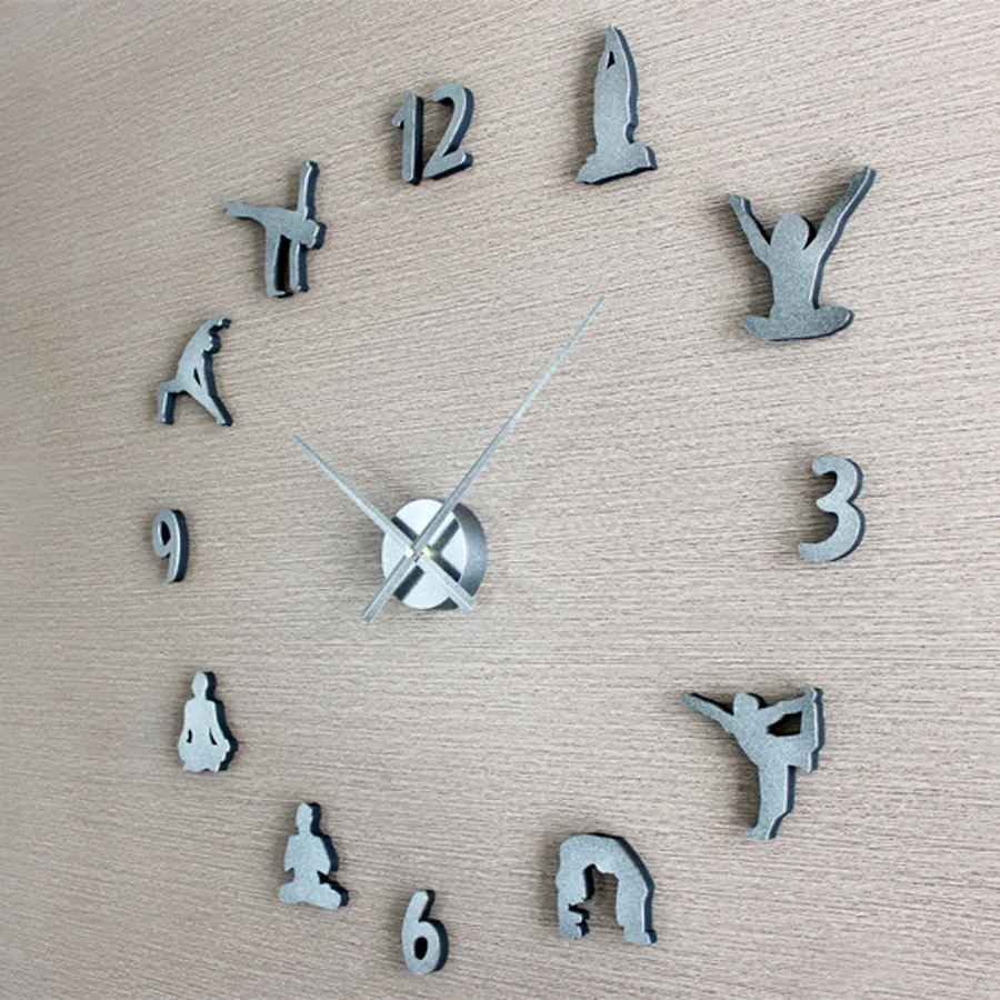 DIY настенные часы современный дизайн декоративный спальня металлические 3D
