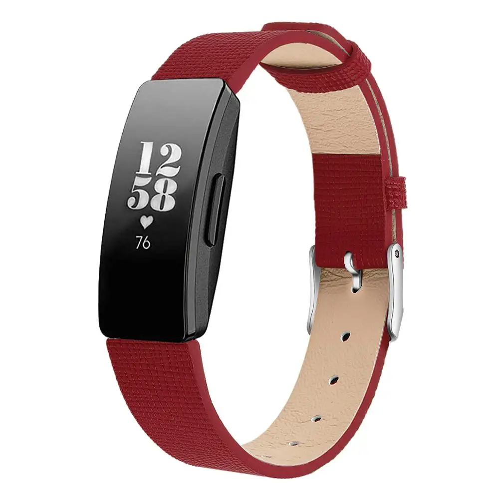 Для Fitbit Inspire/Inspire HR Band для женщин и мужчин кожаный квадратный узор ремешок