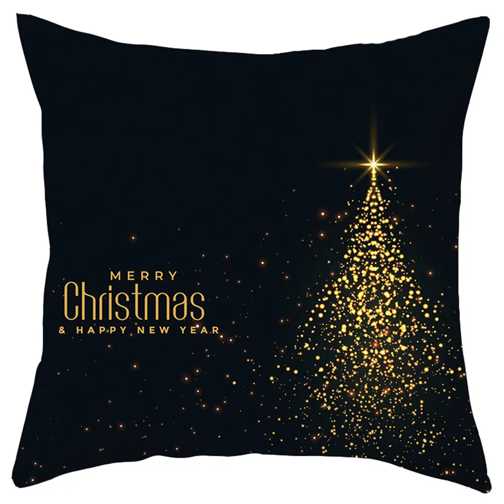 Merry Christmas наволочка короткая плюшевая наволочка диванная подушка набор украшения дома 45x45 см Декоративные подушки наволочки# R15