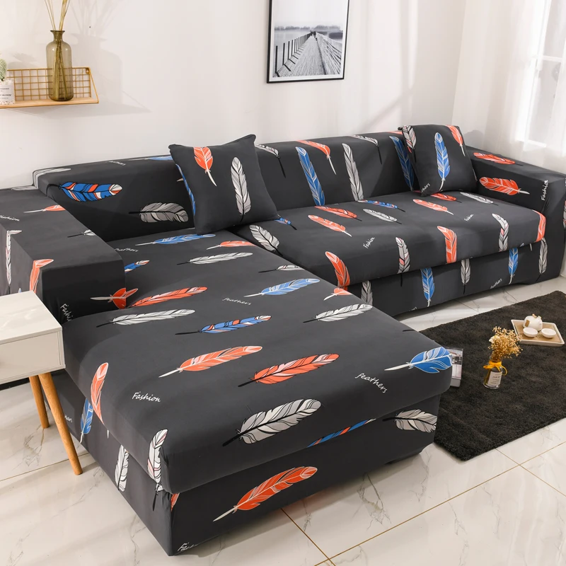 

Print Elastic Sofa Cover for Living Room Modern Sectional Corner Sofa Slipcover Couch Cover Chair Protector 1/2/3/4 Seater