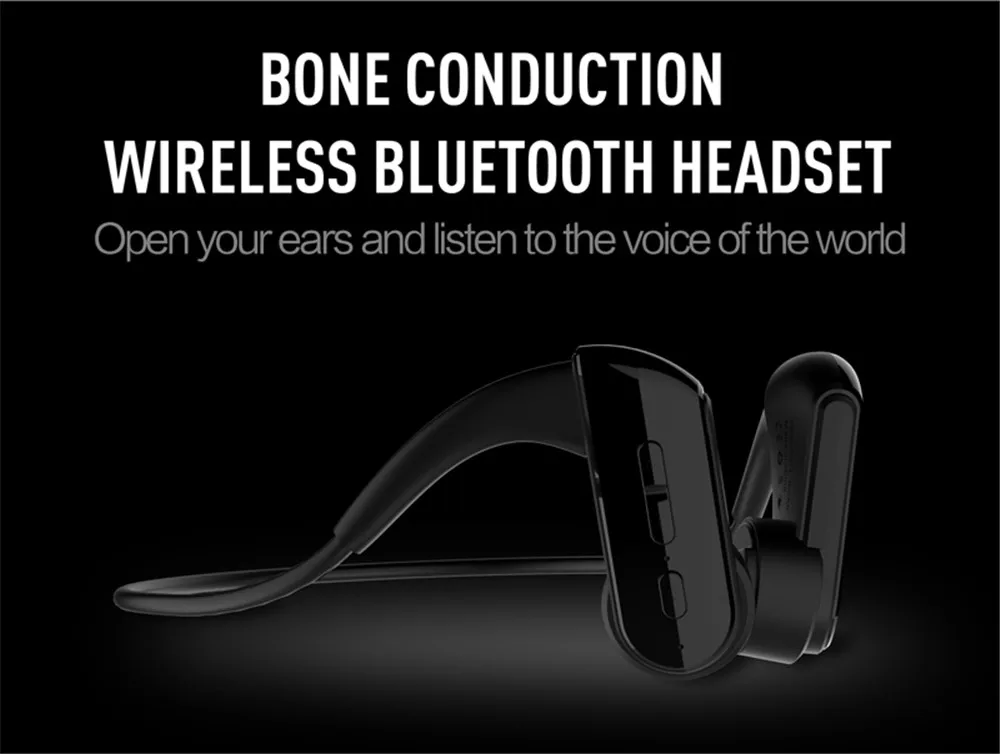 E3 беспроводные Bluetooth наушники Гарнитура костной проводимости Спортивная Беговая гарнитура IP66 Водонепроницаемая гарнитура(для Iphone Android IOS