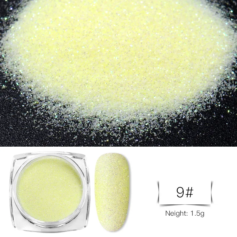 0.2g Ice Transparent Mirror Nail Glitter Powder Mirror Glitter UV Gel Pigment Magic Chrome Dust 6 Colors Nail Art Decorations - Цвет: W4826
