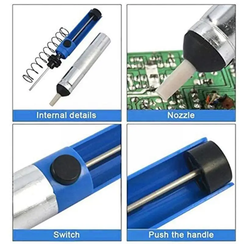 

Manual Semi-aluminum Alloy Tin Suction Device Suction Device Iron Auxiliary Electric Tool Suction Gun Manual Soldering Q2V6