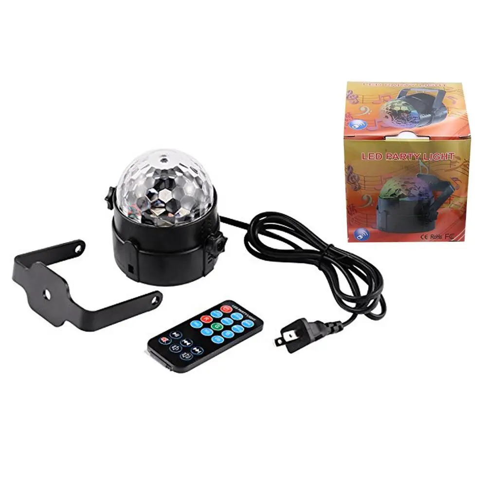 

LED Disco Light Ball Strobe Light Sound Activated Remote Control Stage Lamp For Festival Bar Club Party Wedding