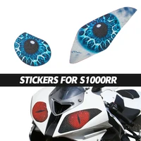 for bmw s1000rr s1000 rr s 1000 rr 2009 2014 motorcycle headlight decals front fairing head light sticker 3d pegatinas adesivi