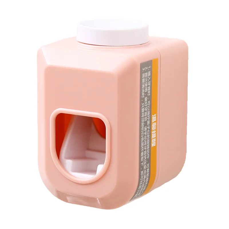 

Automatic Toothpaste Dispenser Wall Mount Dust-proof Toothbrush Holder Wall Mount Storage Rack Bathroom Accessories Set Squeezer